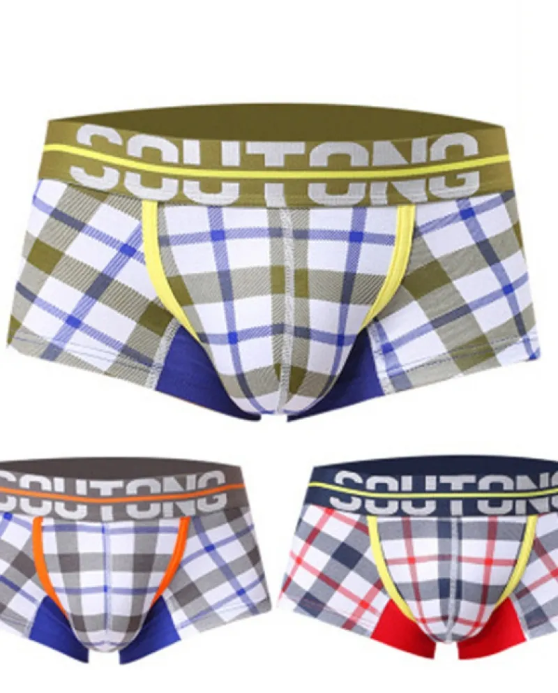 3 Pcslot Intimo Uomo Cotone Cueca Boxer Calzoncillos Mutande Pantaloncini Para Hombre Boxer