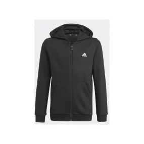 Adidas Junior B Bl Fz Hd Felpa Cot Garz Zip Capp Nera Junior Bimbo