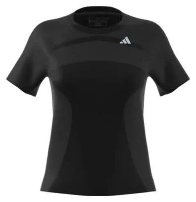 adidas running Adizero Short Sleeve Jersey Black Women's