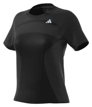 adidas running Adizero Short Sleeve Jersey Black Women's