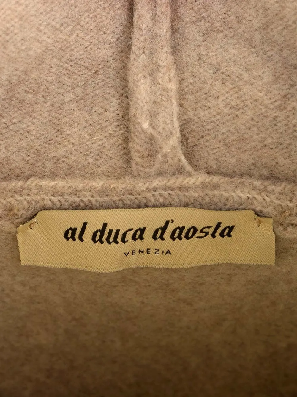   Al Duca D'aosta 1902  Maglia in lana con cappuccio  