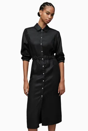 AllSaints Coated Denim Dress