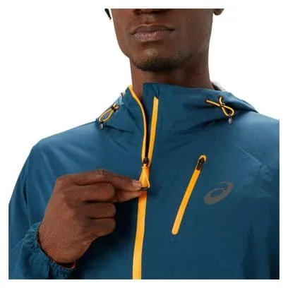 Asics Fujitrail Waterproof Jacket Blue