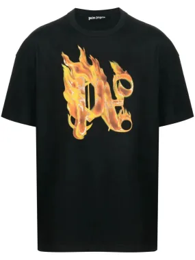 `Burning Monogram` T-Shirt