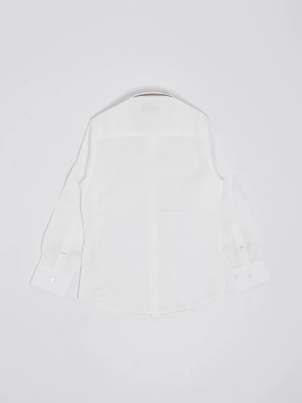 Camicia bambino Jeckerson in jersey Bianco