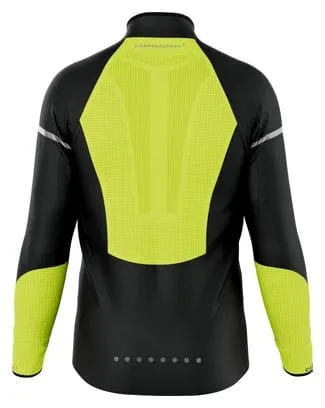 Compressport Hurricane Windproof Jacket Flash Black/Fluorescent Yellow