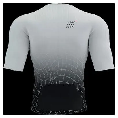 Compressport Tri Postural Aero SS Top Long Sleeve Jersey Black/White