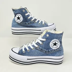 CONVERSE PERSONALIZZATA MOD. JEANS CON TASCHINO