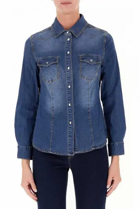 DIANA GALLESI CAMICIA JEANS ML CLASSICO