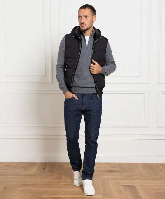 Enrico Mandelli Gilet in piumino nero A7T7784209