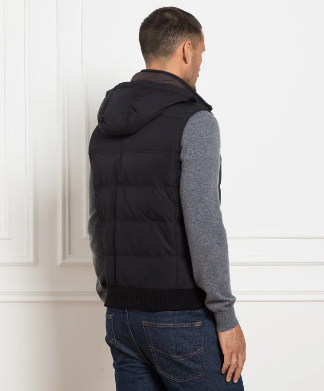 Enrico Mandelli Gilet in piumino nero A7T7784209