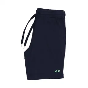 F34153 SHORT PANT BEACH LOGO Blu