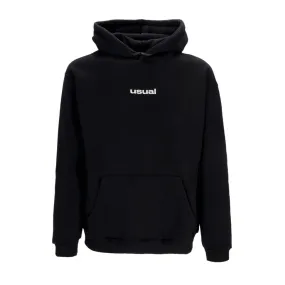 felpa cappuccio uomo crown hoodie BLACK