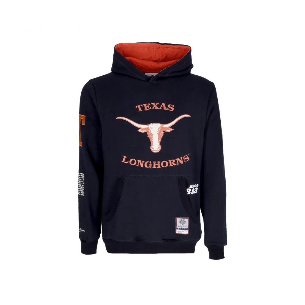 felpa cappuccio uomo ncaa team origins fleece hoodie texlon BLACK