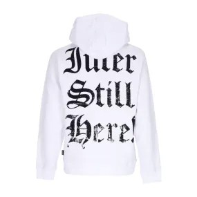 felpa cappuccio uomo still here hoodie WHITE