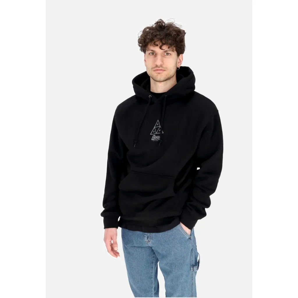 felpa cappuccio uomo triple triangle po hoodie x gundam BLACK