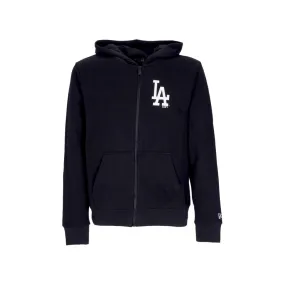 felpa cappuccio zip uomo mlb league essential fz losdod BLACK/WHITE