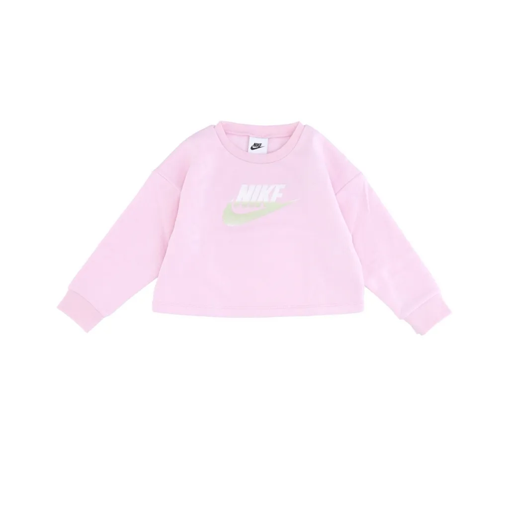 felpa girocollo bambina printed club crew PINK FOAM