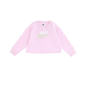 felpa girocollo bambina printed club crew PINK FOAM