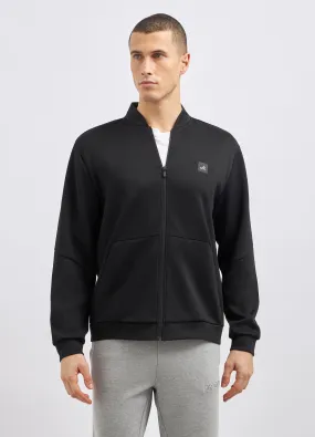 Felpa in misto viscosa full zip uomo