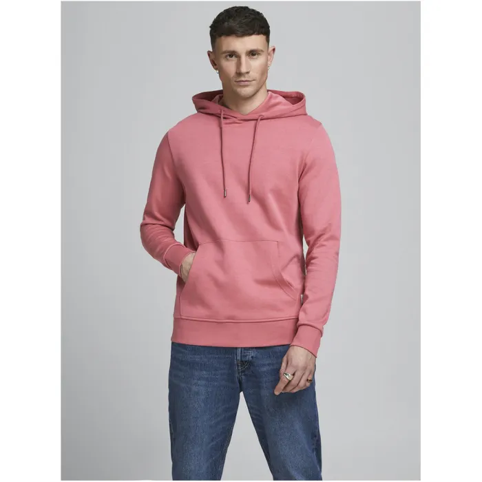 Felpa jjebasic regular fit Jack & Jones Rosso chiaro