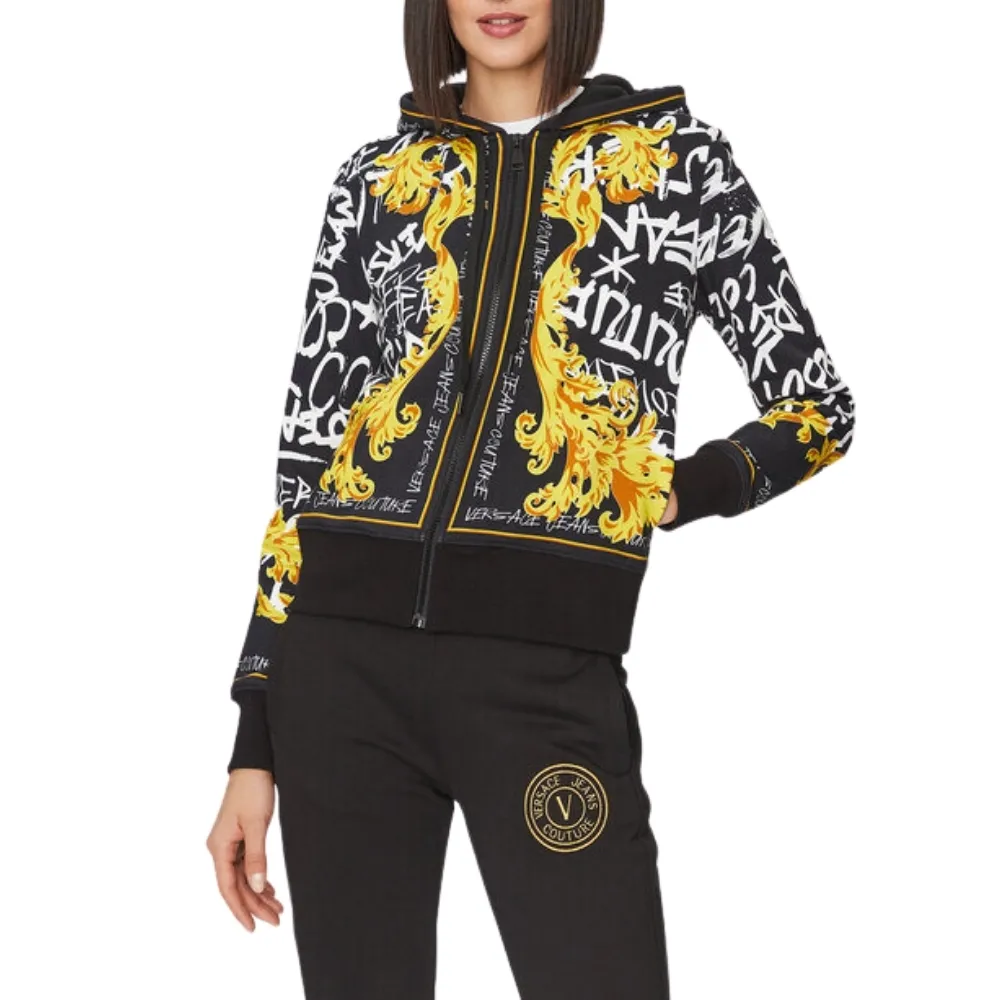 Felpa Versace Jeans Couture con cappuccio e zip