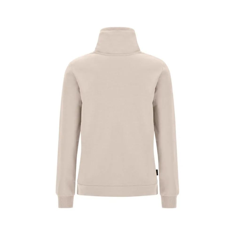 Freddy Felpa Palestra Full Zip Senza Cappuccio Beige Donna