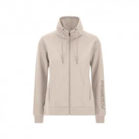 Freddy Felpa Palestra Full Zip Senza Cappuccio Beige Donna