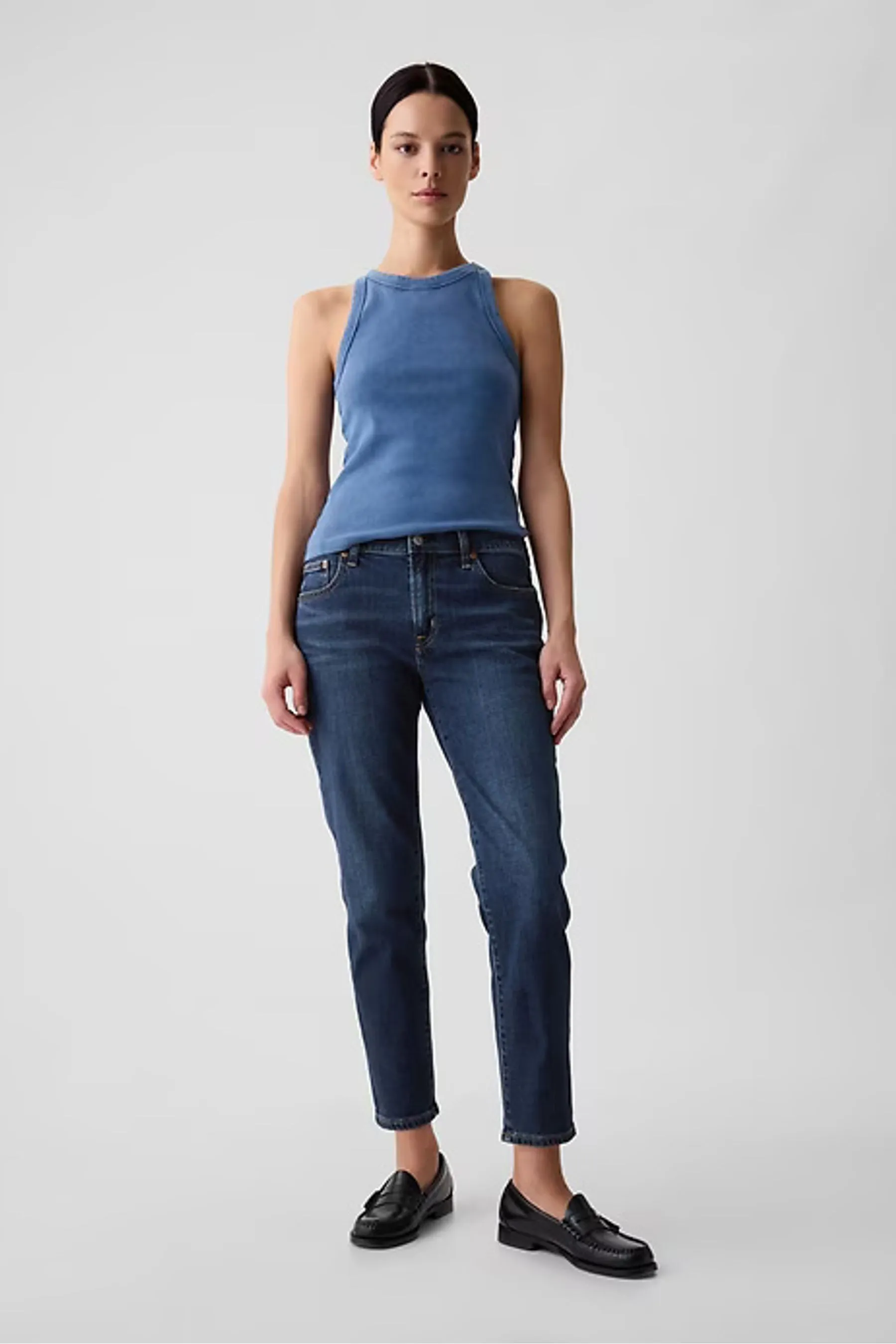 Gap - girlfriend Jeans a vita medio alta    