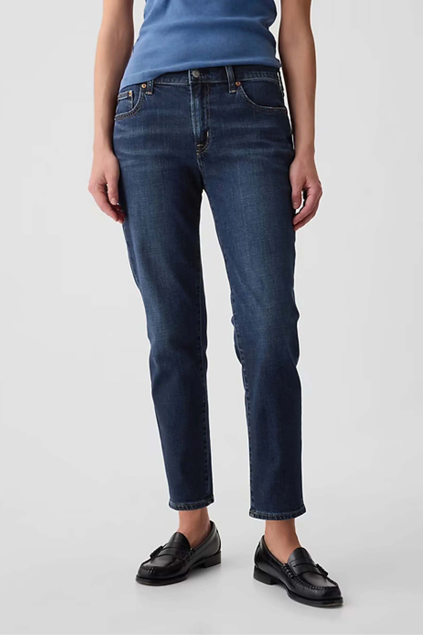 Gap - girlfriend Jeans a vita medio alta    