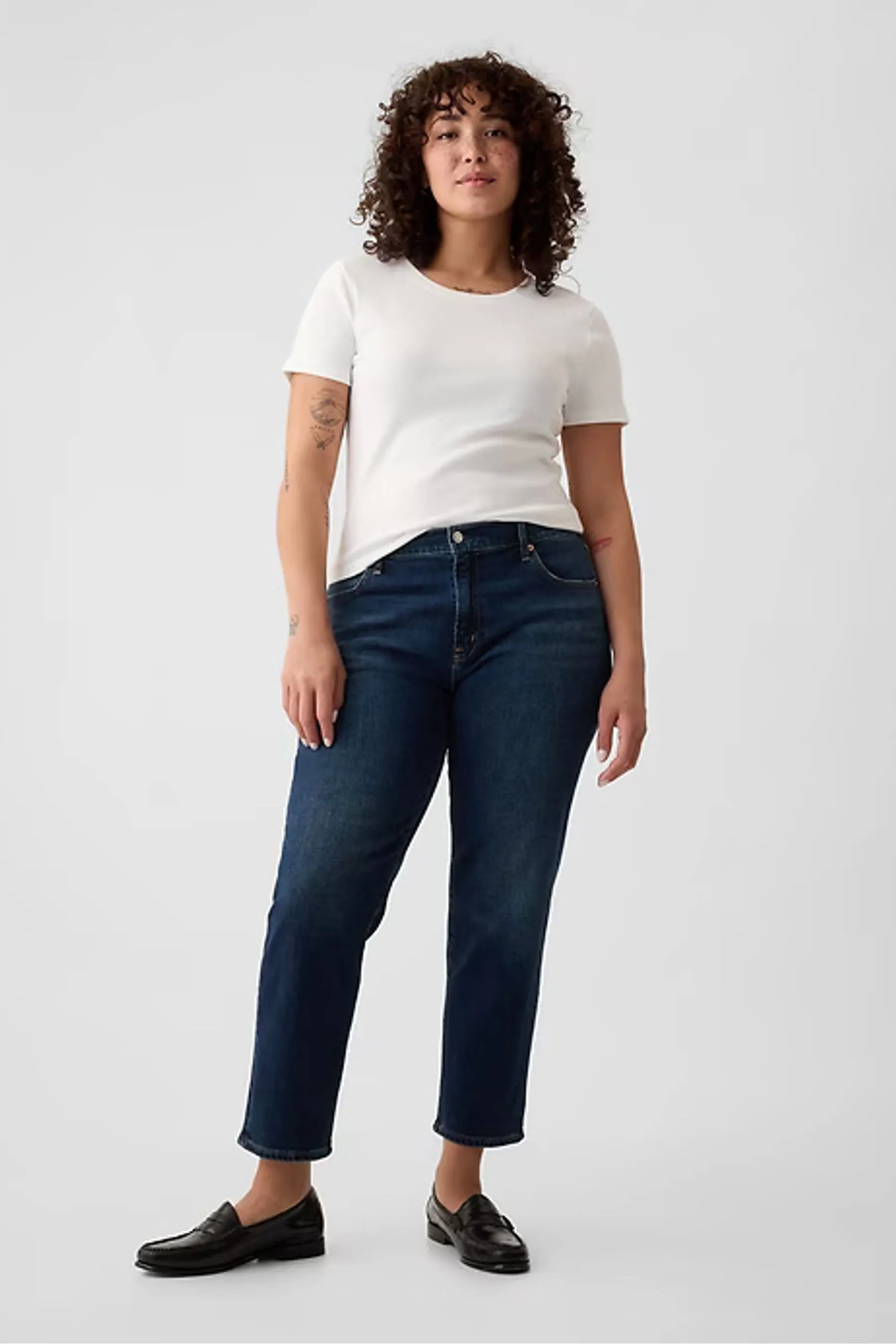 Gap - girlfriend Jeans a vita medio alta    