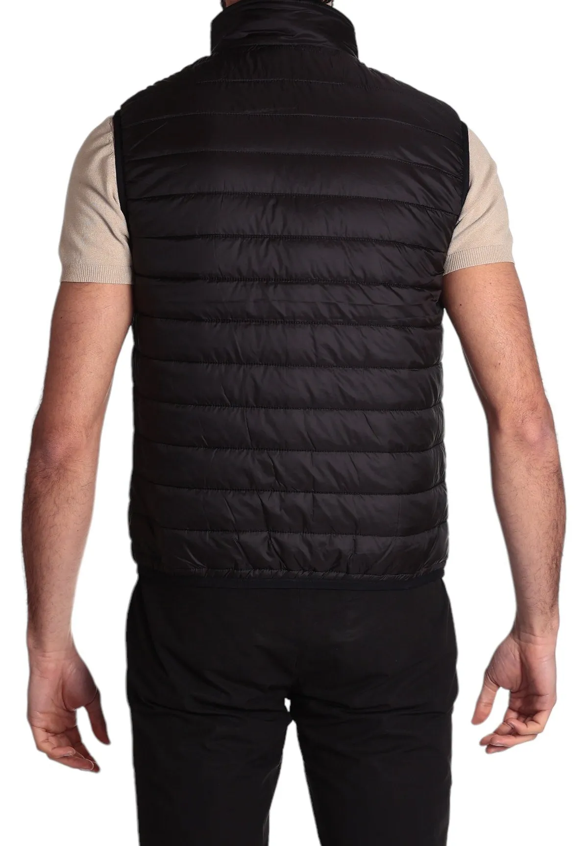 Gianni Lupo Uomo Smanicato Gilet GL298R-S24-BLACK Nero