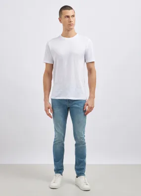 Jeans slim fit misto cotone uomo