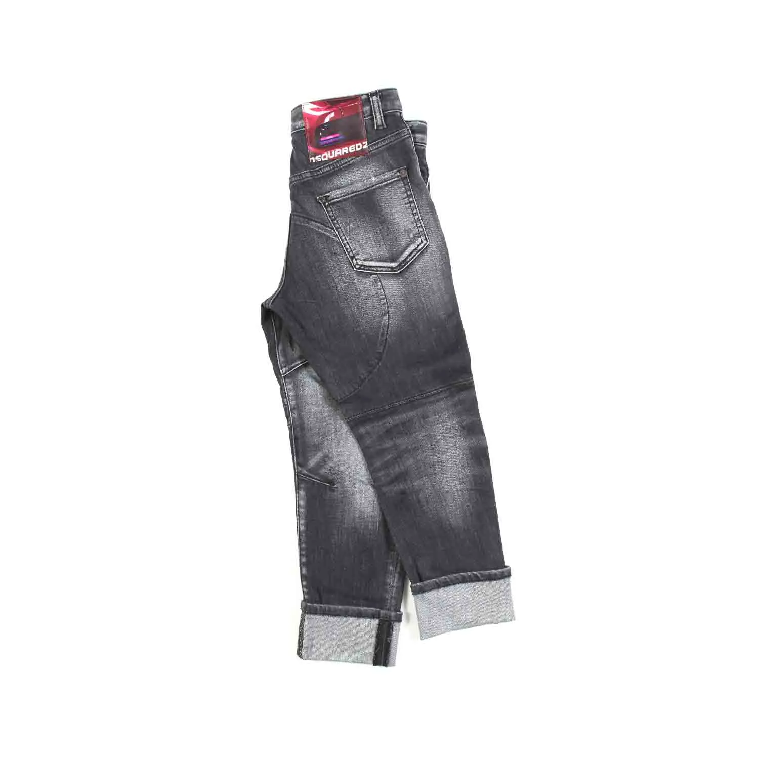 Jeans Stone Washed Grigio Bambino E Teen