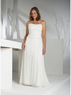 KITTY - A-line Strapless Chapel train Wedding dress