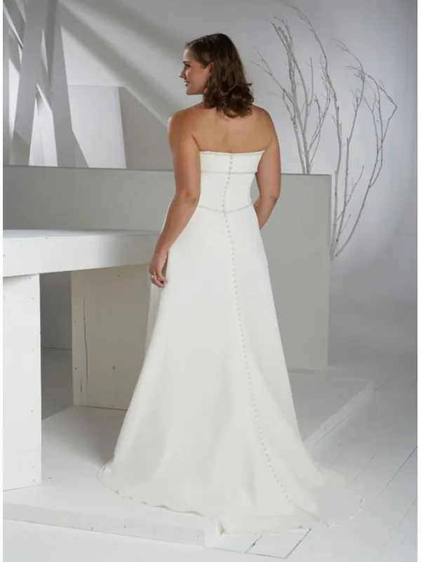 KITTY - A-line Strapless Chapel train Wedding dress