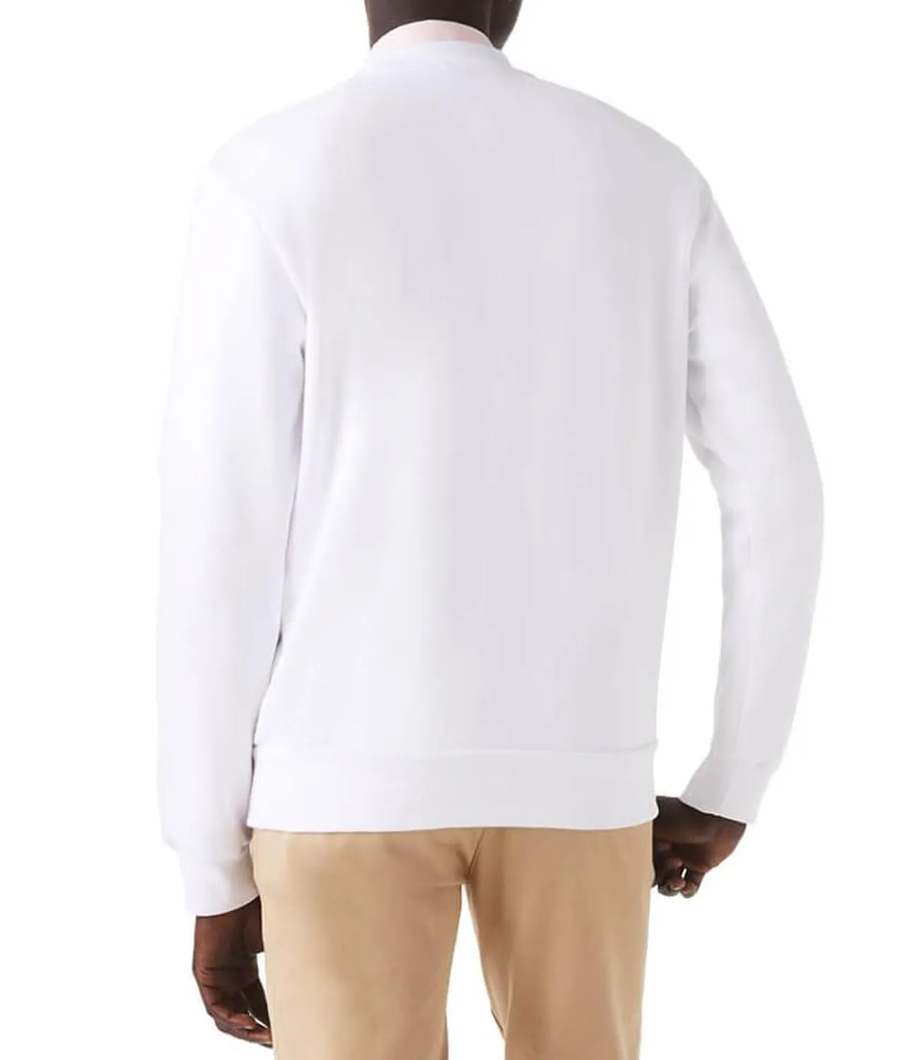 Lacoste Felpa Sweatshirt Uomo Mod. SH9608 001 Bianco