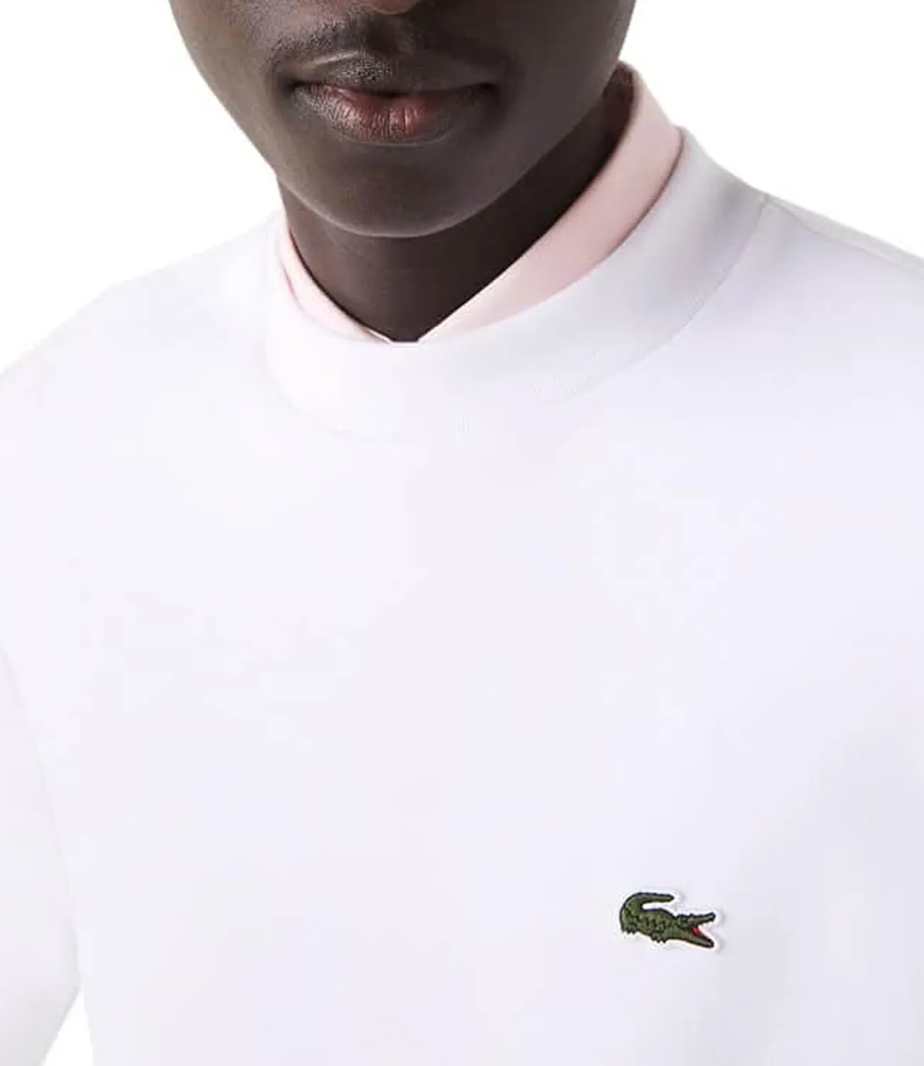 Lacoste Felpa Sweatshirt Uomo Mod. SH9608 001 Bianco