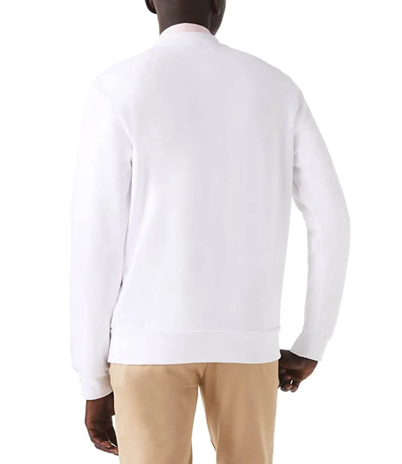 Lacoste Felpa Sweatshirt Uomo Mod. SH9608 001 Bianco