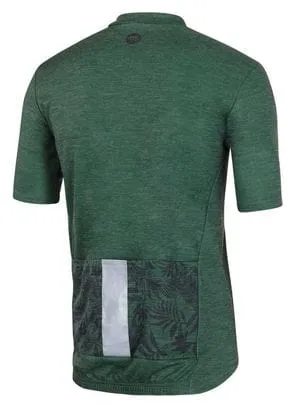 MB Wear Nature Blue Gravel Short Sleeve Jersey Green Leaf