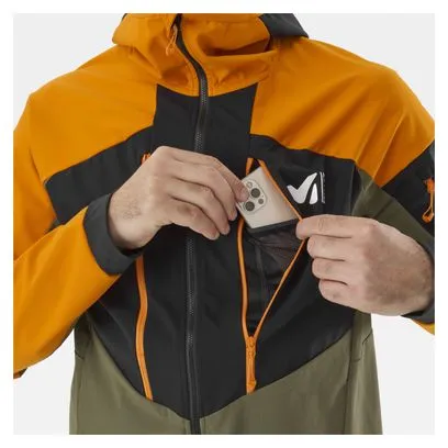 Millet M White Shield Softshell Jacket Orange/Khaki