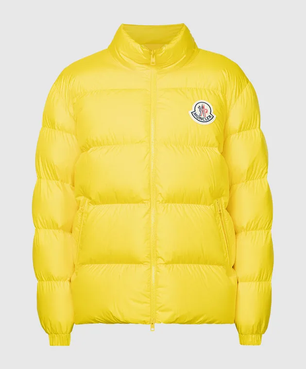 Moncler Piumino Citala giallo con logo 1A000155396L