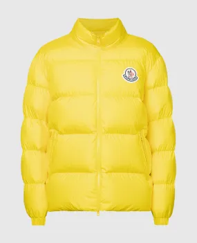 Moncler Piumino Citala giallo con logo 1A000155396L