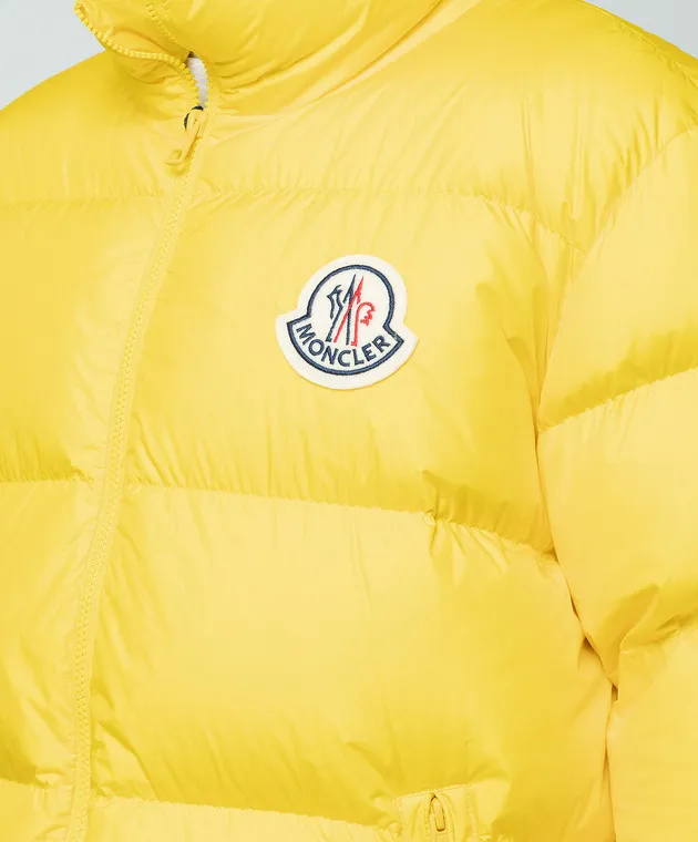 Moncler Piumino Citala giallo con logo 1A000155396L