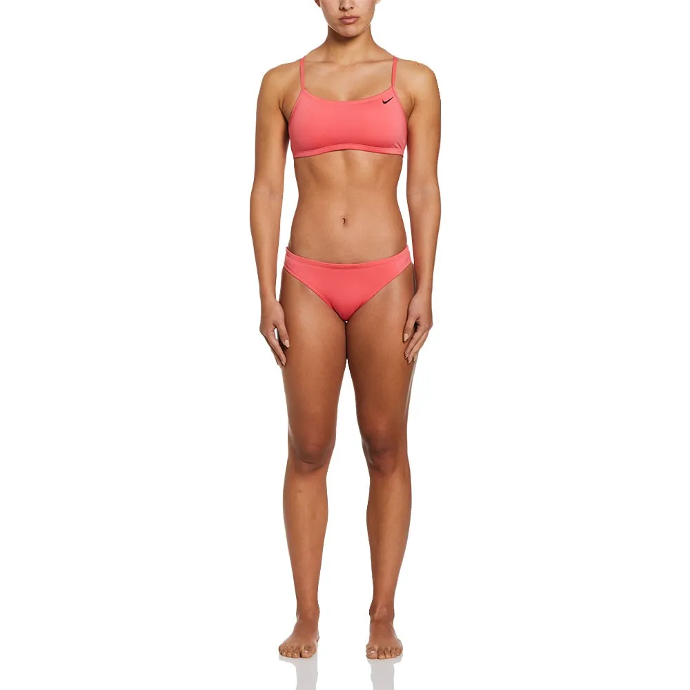 Nike Bikini Fascia Corallo Donna