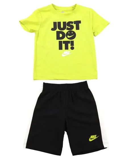 Nike Coordinato lime e nero Bambino