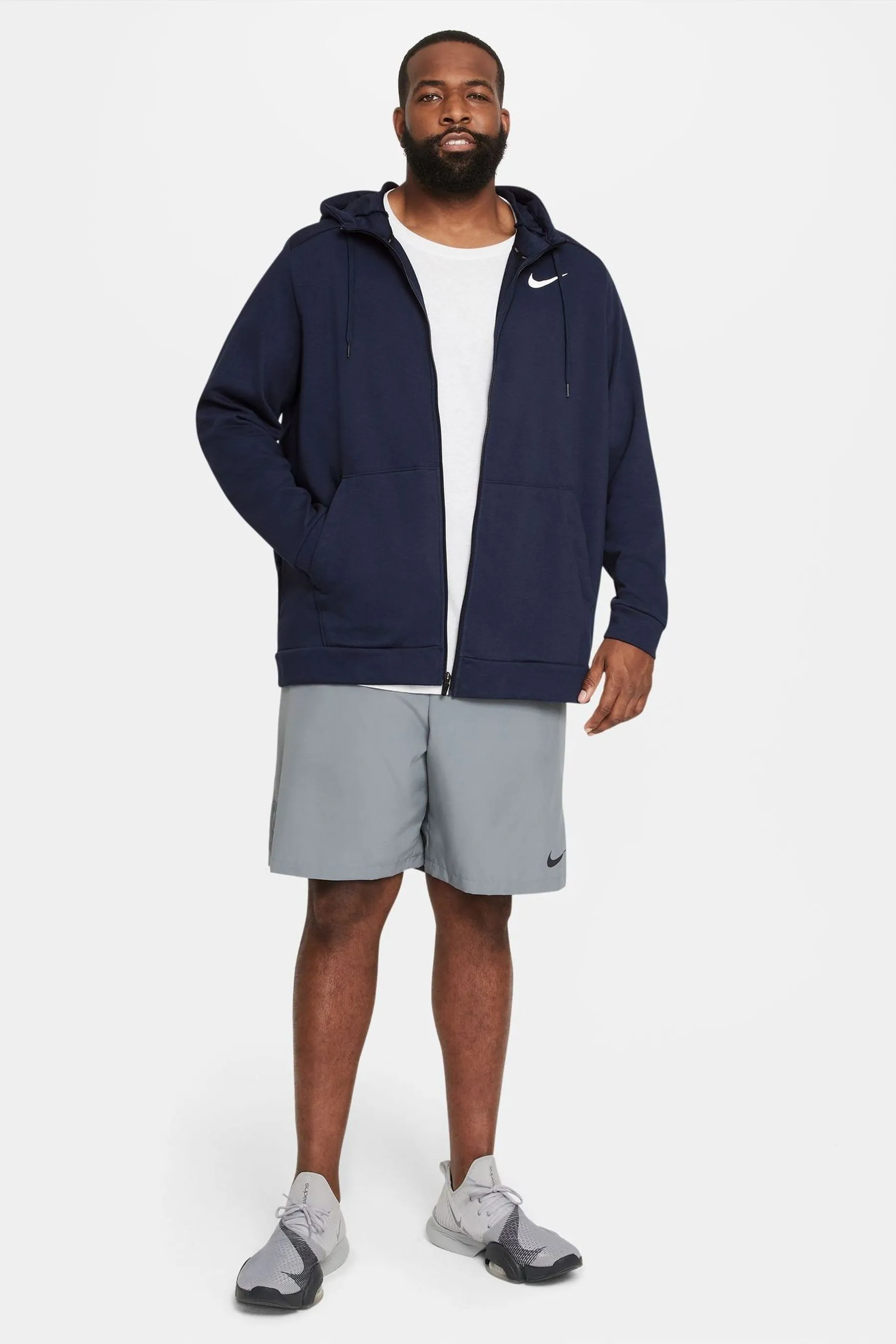 Nike - Felpa da allenamento Dri-FIT con zip e cappuccio