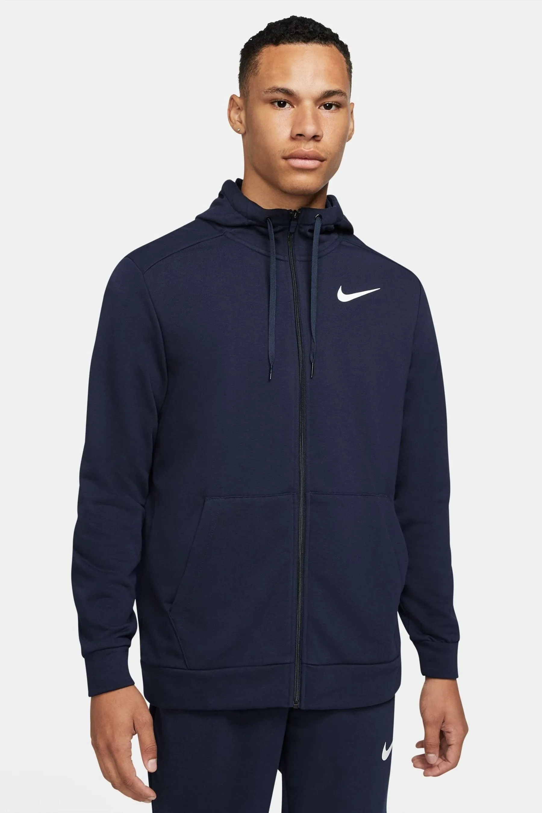 Nike - Felpa da allenamento Dri-FIT con zip e cappuccio