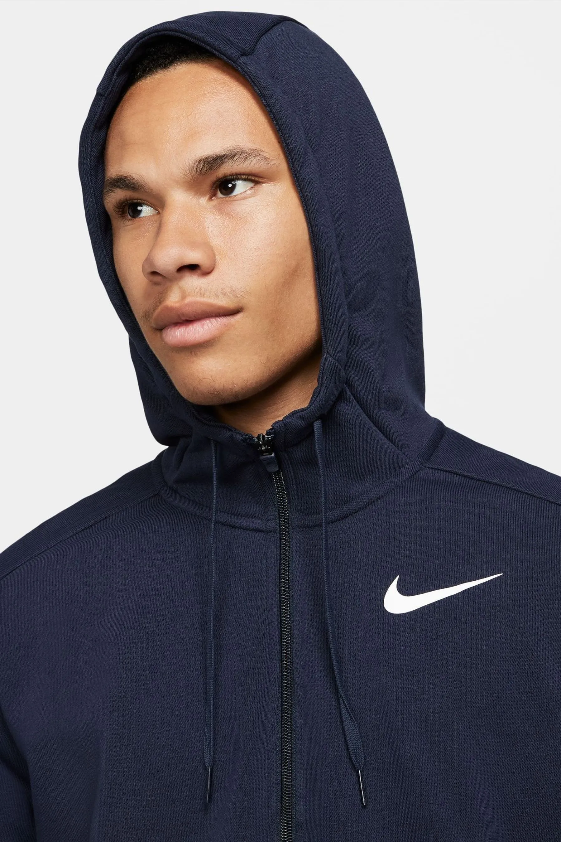 Nike - Felpa da allenamento Dri-FIT con zip e cappuccio