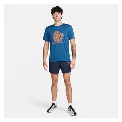 Nike Rise 365 BRS Blue Orange Short Sleeve Jersey